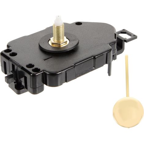 Mécanisme Horloge Balancier en Plastique et Fer Certifié, Mouvement Silencieux, Kit de Remplacement pour Horloge Murale 3/4 Pouces, Accessoires Horlogerie DIY, Lot de 2 Set (1/5)