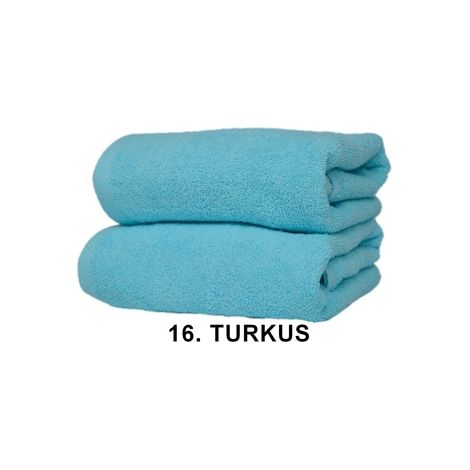 Toalla de algodón turquesa City Sklep, tamaño 70x140 cm (1/2)