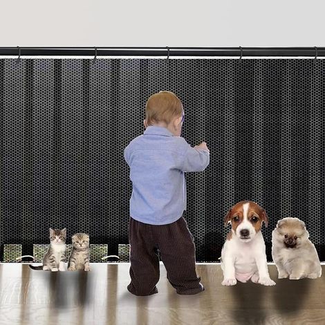Children's Safety Net 3 m x 79 cm Black (1/5)