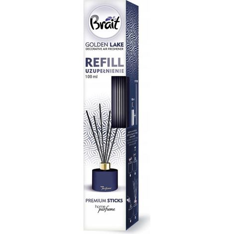 Recambio de aceite perfumado decorativo para el hogar BRAIT con varillas, Golden Lake 100 ml (1/5)