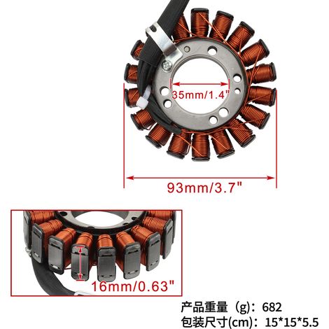 Bobines de stator pour motos compatibles avec RXV450, RXV550, SXV450 855680 855181