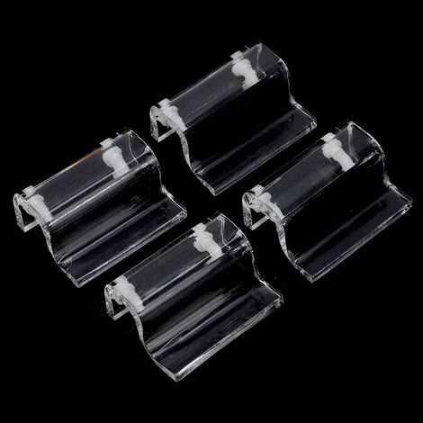 Lot de 4 supports de fixation pour couvercle en verre acrylique d'aquarium. (1/5)