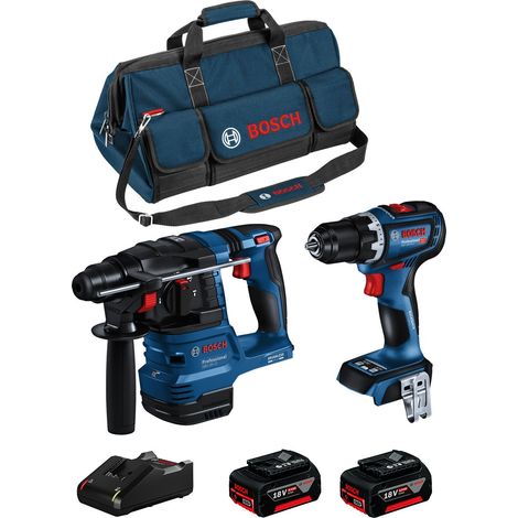 BOSCH Kit BK2020BAG (GBH 18V-22 + GSR 18V-90 C + 2 x 5,0 Ah + GAL18V-40 + HDBAG) (1/5)