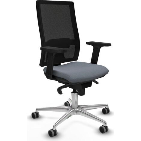 Piqueras y Crespo Horna chaise bureau gris ergonomique