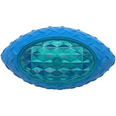 Chien Chiot Balle en Caoutchouc Forme Foot LED Lumière Son Rebondissante Nettoyage Dent Mâcher Molaire Jouet Interactif Éducatif (1/4)