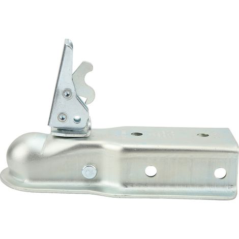 Connecteur de remorque à languette droite, boule d'attelage de 2 pouces, profilé en acier de 3 pouces, capacité de charge de 3500 lb, convient aux tubes carrés de 76 mm. (1/5)