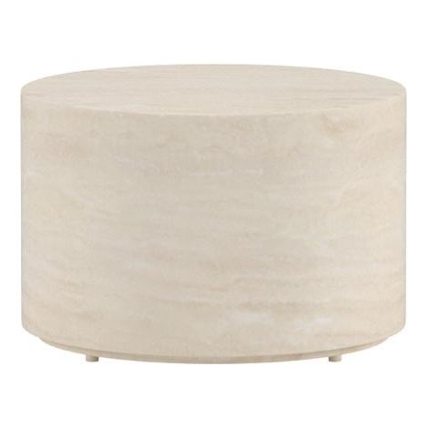 Lissabon Gartentisch Couchtisch Ø60cm beige.