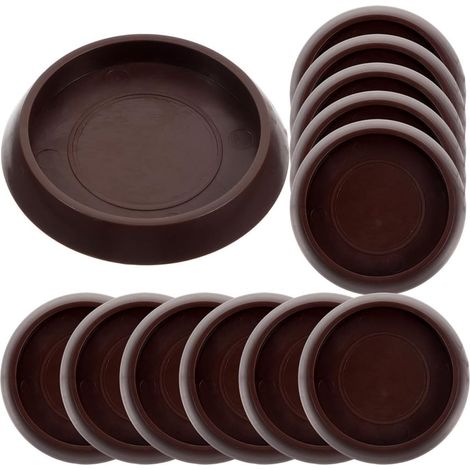 Patins Ronds en Plastique Lot de 15 pour Meubles et roulettes Protection Antichoc et Fixation des Pieds de Chaise sur Parquet (1/5)