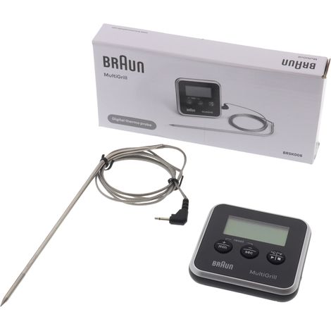 Braun sonda termometro temperature preciso con timer MultiGrill CG70 CG90 SM50 (1/5)