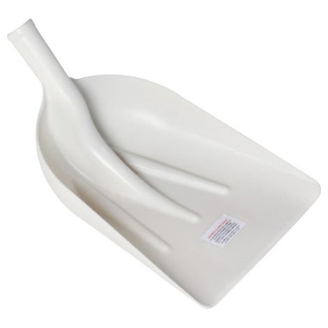 OUTILS PERRIN Pelle plastique blanche sans manche + étiquette alimentaire (1/2)