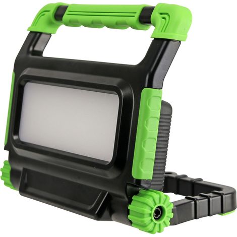 Lampe de travail LED Spot Green 20, 20W, 6500K, 1800lm, lumière blanche de jour, IP54, noir/vert (1/5)