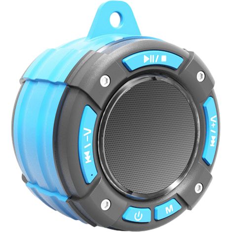 Enceinte de douche, enceinte Bluetooth portable étanche IPX7, enceinte sans fil étanche pour la plage et la piscine (1/5)
