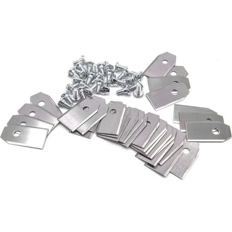Lot de 30 lames de rechange pour robot tondeuse, compatible Husqvarna Automower, acier 0,75 mm, couteaux de tonte (1/2)