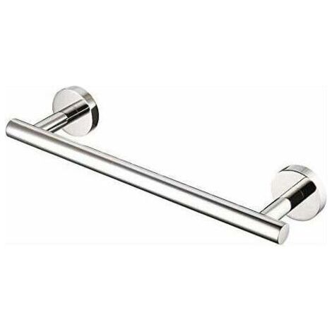 par Barre Porte-serviettes Mural Porte Serviette Salle de Bain Acier Inoxydable SUS 304 Support Douche 30CM Rangement Poli, A2000S30DG (1/5)