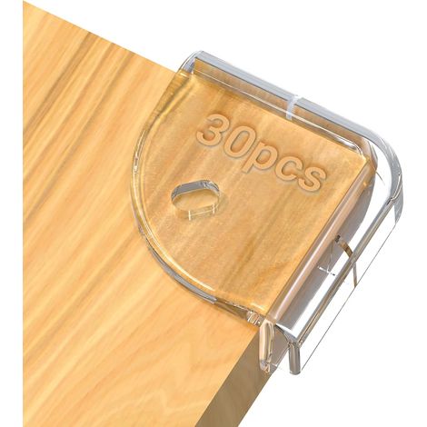30 garde-corps invisibles pour les coins, des protège-couts en PVC transparent double couche, des rampes épaisses pour meubles avec adhésif renforcé pour bébé et enfants (1/5)