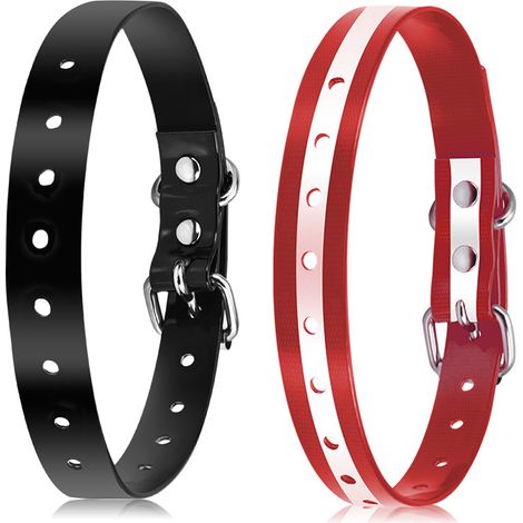 1 Lanière pour collier, réglable 20-63,5 cm, TPU souple, coutures nylon renforcées, pour collier dressage anti-aboiement