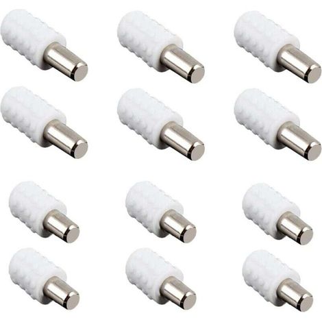 12er-Pack weiße Regalwinkel 21x8mm für Büro- und Schrankzubehör - KZQ