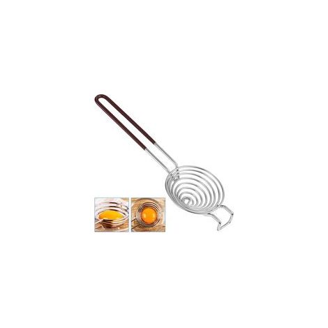 Séparateur d'œufs en acier inoxydable – Design en spirale pour séparation rapide – Manche extra long – Facile à nettoyer (1/5)