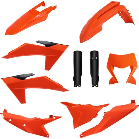 Kit completo di plastiche Polisport per KTM EXC XC 24 25 Arancione Nero
