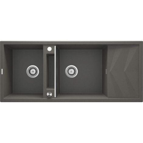 Lavello Deante magnetic granite sink 2 vasche con scolapiatti