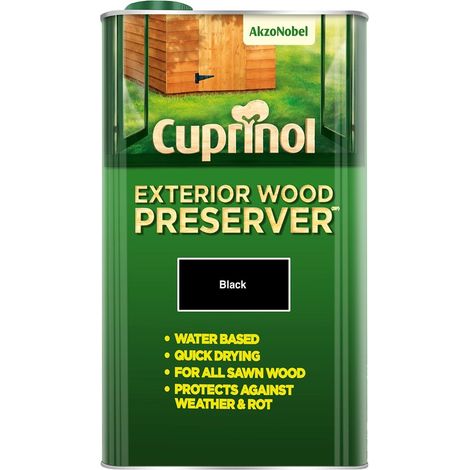 Cuprinol Exterior Wood Preserver Black 5L