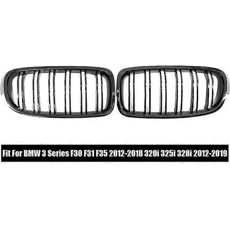 2 Stück Frontstoßstangengrill, Nierengrill, Auto-Direktersatzteile, ABS-Frontstoßstangengrill, passend für BMW 3er und 5er Reihe – für BMW 3er Reihe