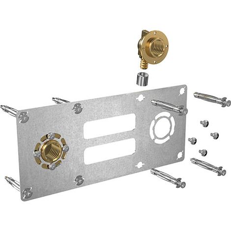 Watts – Raccord à sertir entraxe 150 mm femelle 1/2 pour tube P.E.R. Ø 12 ou 16 – Fixation raccord – Filetage plomberie (1/5)