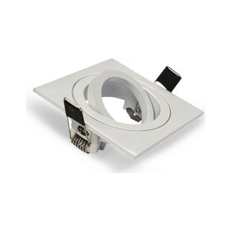 VISION-EL SUPPORT DE SPOT CARRÉ ORIENTABLE 88 X 88 MM BLANC - 7714