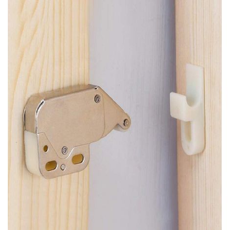 Pack Paquet de 1 System Système de verrouillage automatique à ressort Push-In Touch Lock Mini Tip Latch Cabinet Door Furniture Furniture Lock (1/5)