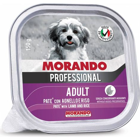 CIBO CANE MORANDO VSC 150 G PATE AGNELLO E RISO - 22 pezzi