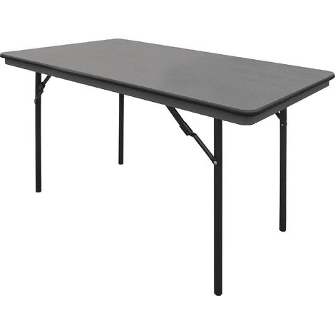 Bolero GC594 ABS pieghevole banchetto tavolo rettangolare, 1220 mm, grigio (1/5)
