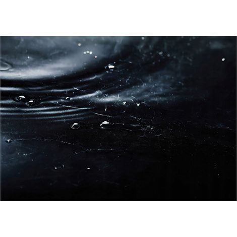 Fototapete Wasser Glamour 400x280 cm Dunkel Schwarz Einfache Montage Hochwertige Qualität (1/5)
