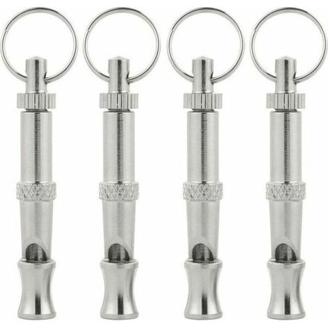 Sifflet à ultrasons pour chien 4 pièces, sifflet à haute fréquence pour chien, sifflet à ultrasons réglable pour dresser, aboyer, s'asseoir et rappeler des chiens