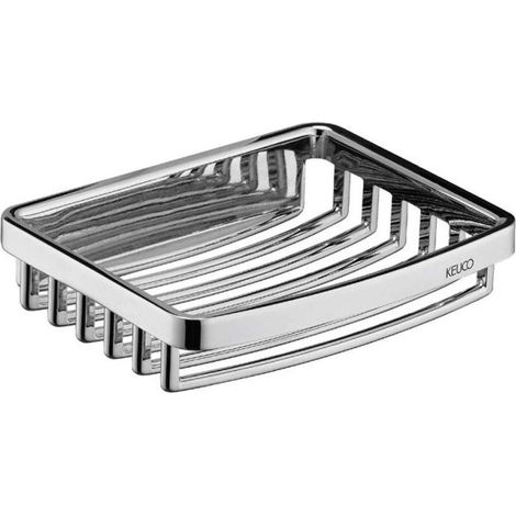 Panier à savon Keuco 24941, modèle en fil, amovible, hauteur : 28mm, chromé - 24941010000 (1/3)