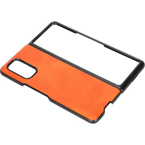Étui en cuir pour téléphone portable Xiaomi Mix Fold, protection anti-rayures (Orange) (1/5)