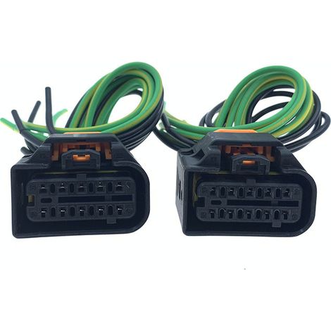 Compatible avec les prises de phares Peugeot 308, 408, C4 et 307, ainsi qu'avec le câble de connexion du faisceau de phares feux de croisement/route 308S -- JB1997-10P