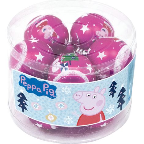 Lot de 10 boules de Noël 6cm - Peppa Pig (1/3)