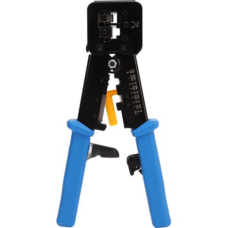 Pince à sertir Ethernet multifonctionnelle, outil de sertissage précis et rapide pour connecteurs J45, RJ12, CAT5 et CAT5e. (1/5)