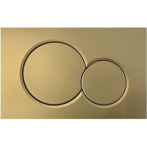 Plaque de commande pour double chasse d'eau Geberit Sigma01 : Or brossé (1/4)