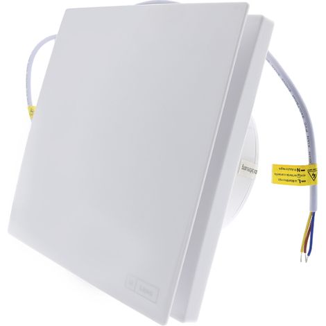 Iluminashop – Extracteur Hadary 14W – Bouche VMC 100 mm – Alimentation 170-265V AC – Protection IP44 – Bruit 30 dB – Pour espaces confinés (1/5)