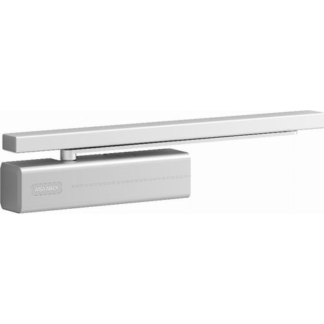 ASSA ABLOY Cierrapuertas de guíade deslizamiento DC 500 Montaje normal Lado bisagra EN 1-4 plata EN 1-4 ASSA ABLO - DC500-----DEV1-