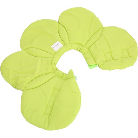 Genesungshalsband für Haustiere, verstellbar, leicht, leckfest, sonnenblumenförmig, niedlich, für Hunde und Katzen, Modell Elizabeth YLSB06, grün, Größe S (1/5)