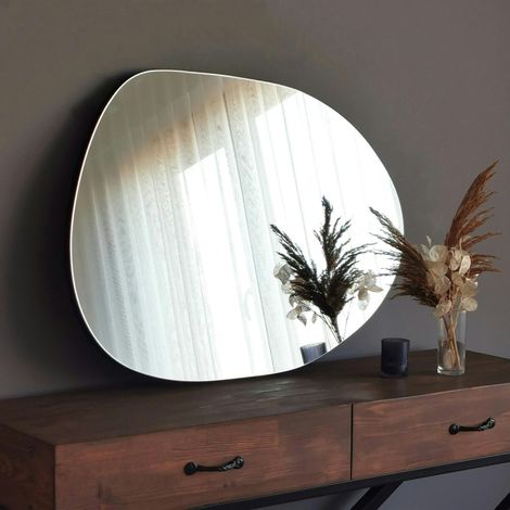 Miroir d'entrée organique 75 cm - style scandinave CODY (1/5)