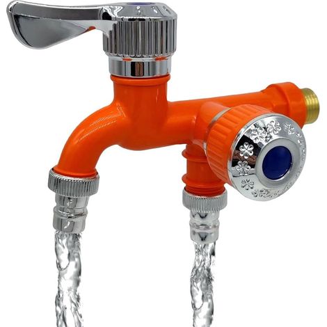 Mitigeur de lavabo, double sortie, pour vasque et sanitaires (1/5)