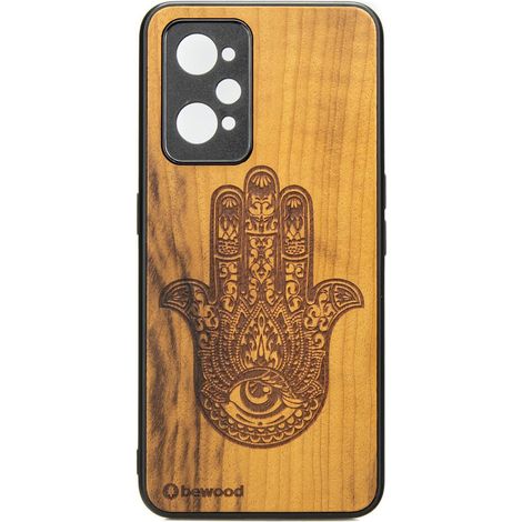 Realme GT 2 / GT Neo 2 / GT Neo 3T Holzgehäuse Hamsa Imbuia