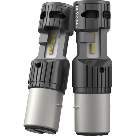 Bombilla LED para faro de motocicleta, alto flujo luminoso, fácil instalación, verde militar, BA20D (1/2)