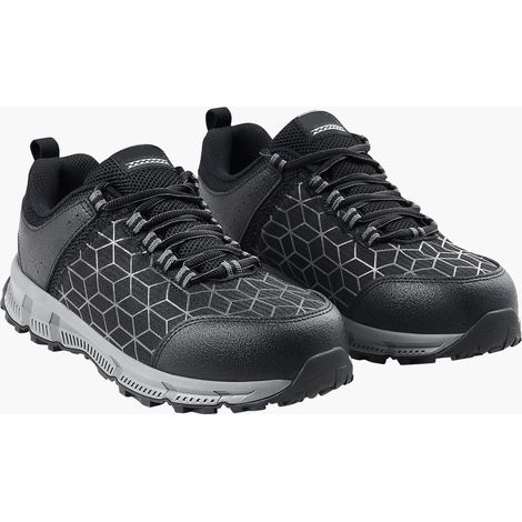 Chaussures de sécurité homme, baskets de sécurité légères et respirantes avec embout en alliage d'aluminium, taille 44.5, noir (1/5)