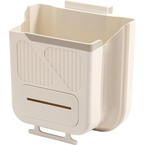 Poubelle de cuisine, poubelle suspendue pliable, poubelle de cuisine, murale, poubelle pliable à suspendre pour porte de placard, chambre à coucher, voiture, camping, poubelle , 302516 cm (1/5)
