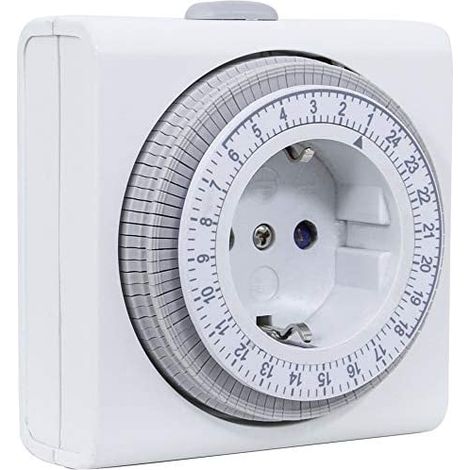 Rev ritter 25020109-00 Reloj Temporizador día- mecánicamente, Blanco