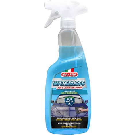 DETERGENTE LIQUIDO PER LAVAGGIO AUTO 'WATERLESS' ml. 750 - MA-FRA